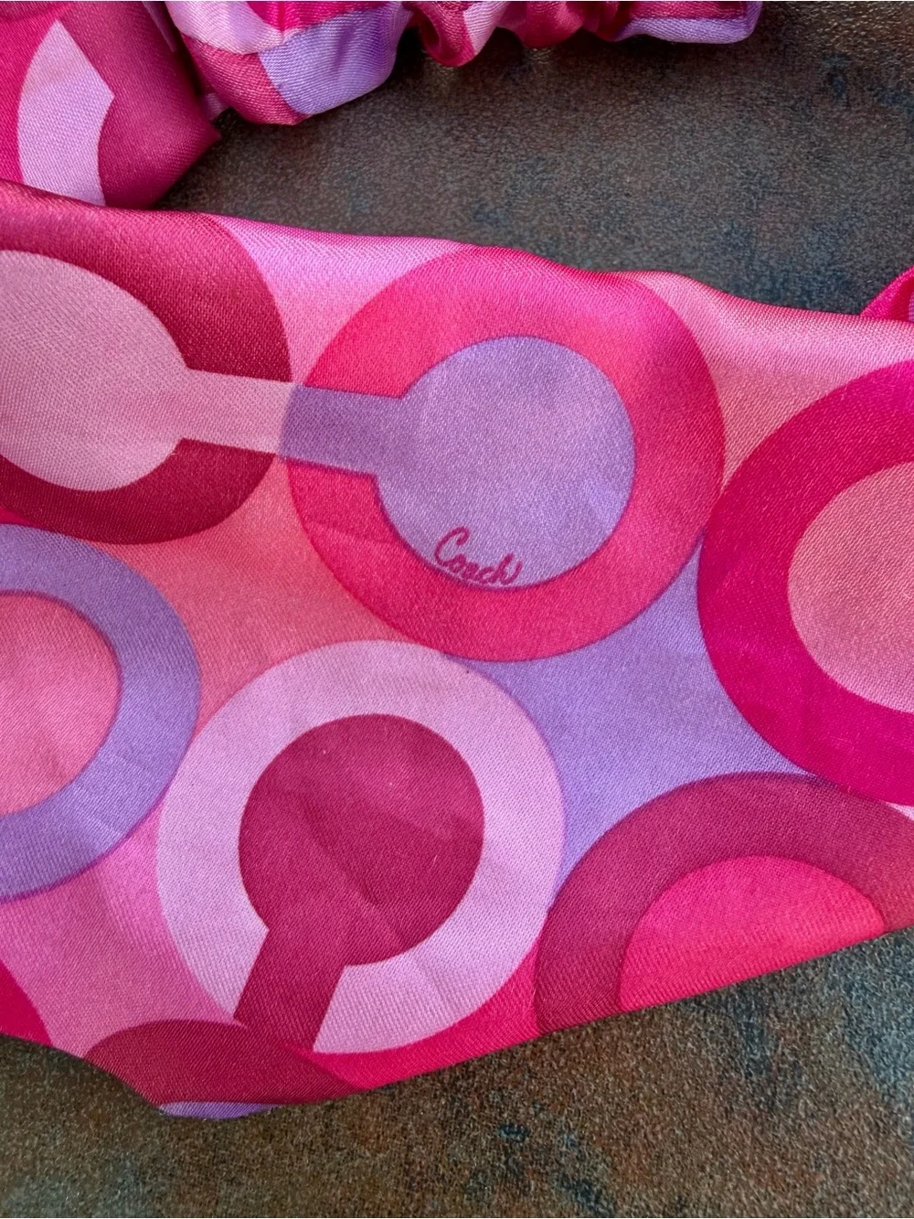 Coach Y2K Pink Silk Optical C Headband